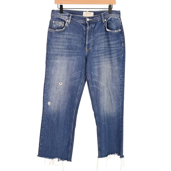 Free People We the Free Maggie Mid-Rise Straight Leg Jeans, size 29 - Picture 1 of 8